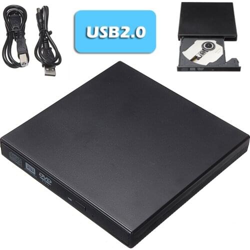 USB 2.0 External DVD/CD RW Disc Burner Writer Reader Desktop Notebook Universal Mobile External USB Recorder Optical Drive
