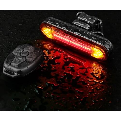 Bike Tail Light USB Rechargeable Bicycle Rear Back Turn signal Light Waterproof for Night Cycling Safety warning Lamp H008AB