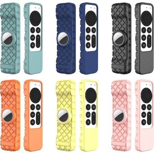 Protective Case Silicone Remote Controller Drop-proof Compatible for A pple TV 4K Shockproof Anti-slip Soft Cover Alexa Sonoff
