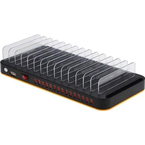 100W Multi USB Charger 15 Port USB Fast Charger Quick Charge Charging for iPhone Samsung EU Plug