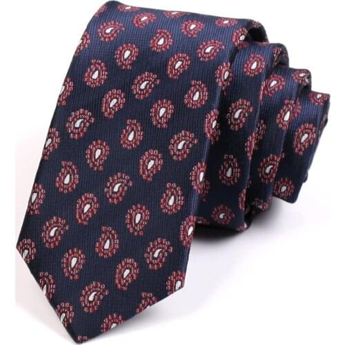 2020 Brand New High Quality Print 6CM Slim Tie For Men Business Suit Work Necktie Male Fashion Formal Neck Tie With Gift Box