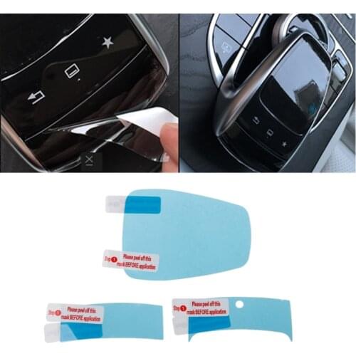 3PCS For Mercedes Benz Center console mouse touch protective film fit for Mercedes Benz C/E/S/V/GLC/GLE class Drop shipping