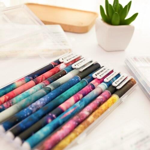 5 set/Lot Starry star Cute animal black color pen Fine ballpoint pen for writing Stationery Office School supplies FB366