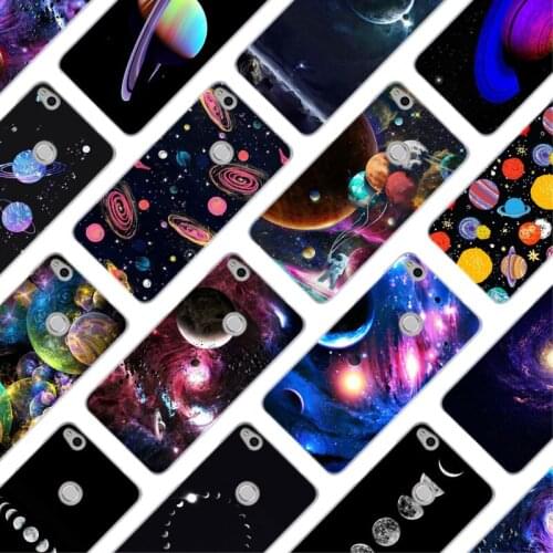 MLLSE Space Planet Stars Fashion Case Cover for Huawei NOVA 3 3i 4 Honor V20 8X 8A 7A Pro 7X 7C 7S 8 9 10 Lite Play Cover Hot