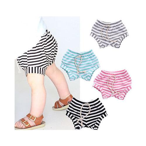 Citgeett Cute Boys Girls Baby Striped Bottoms Trousers Summer Fake taking out rope Bloomers PP Shorts Children Pants 0-4Y