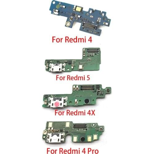 USB Charging Port Dock Charger Plug Connector Board Flex Cable For Xiaomi Redmi 3 3S 4X 4A 5 5A 4 Pro