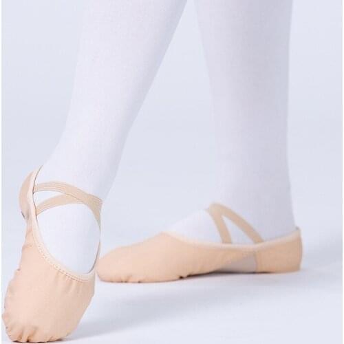 Elastic Dance Shoes Womens Soft Bottom Childrens Gymnastic Adult Preschool Teacher Body Art Test Camel Ballet Dancing Shoes