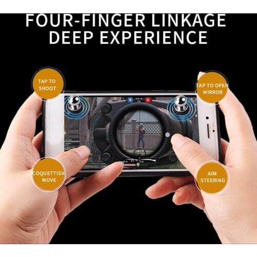 Mobile Phone Joystick Gaming Controller Metal PUBG Mobile Phone Screen Trigger Button Suction Cup Target Button Shooting Game