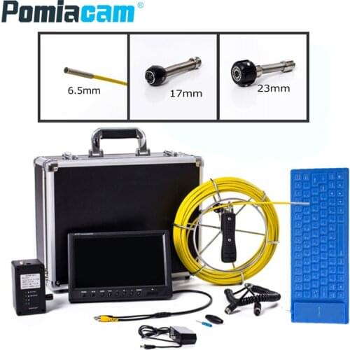 WP91 50M Pipe Pipeline Inspection Camera, Drain sewer Industrial Endoscope Snake Video System with 9 Inch LCD Monitor