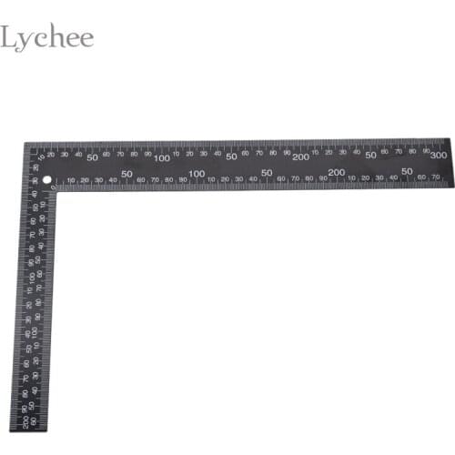 Lychee 1pc Right Angle Ruler DIY Leather Sewing Tool For Handmade Embroidery Craft