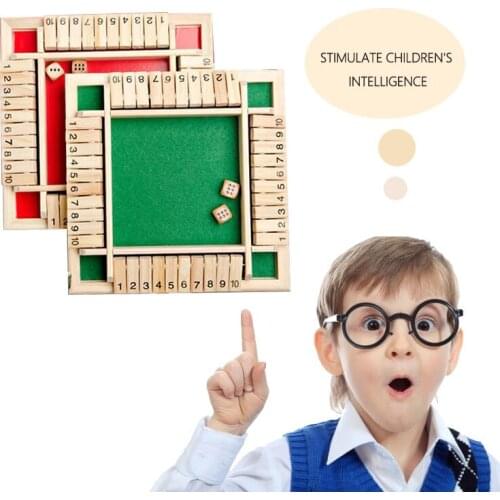 Four-sided Flip Card Game Digital Game Board Game Toy Parent-child Interaction Baby Early Education Party Game Montessori Toy