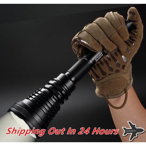 Free Shipping NITECORE MH40GTR Hunting Search Tactical Rechargeable Flashlight Without Battery 1200 LMs Ultra Long Range 1004 Ms