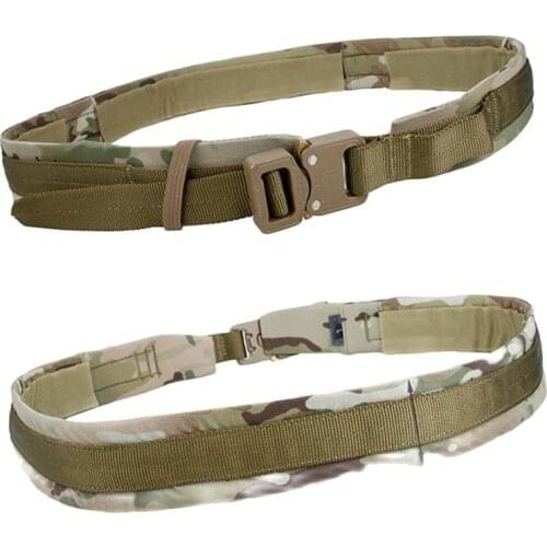 NEW Sand DRing Camouflage Tactical Belt Tactical CS Outdoor Military Hunting Shooter Fighter Belt Range TMC3213-MC