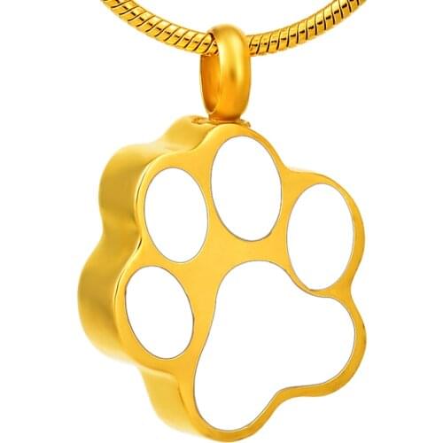 Paw cremation jewelry Memorial Ashes Keepsake Urn Pendant Neckalce Funeral Locket