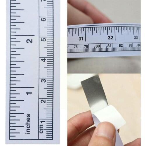 90cm Self Adhesive Measure Tape Vinyl White Ruler Sewing Stickers Machine Sticker Desktop For Workroom D2T8