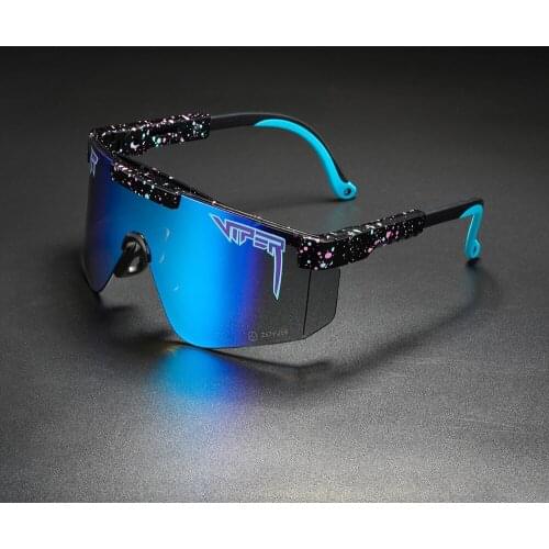 2021 Fashion Sports Pit Viper Sunglasses Lens TR90 Unbreakable Goggle UV400 Mirror Integrated Windproof Riding goggles Glasses