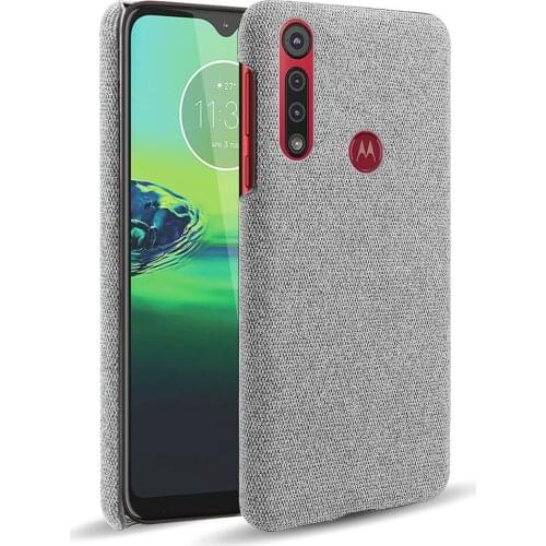 Cloth Cases For Motorola One Macro G8 Play Case Slim Retro Cloth Hard Phone Cover for Moto One Macro G8 Play G8Plus Coqeu Funda