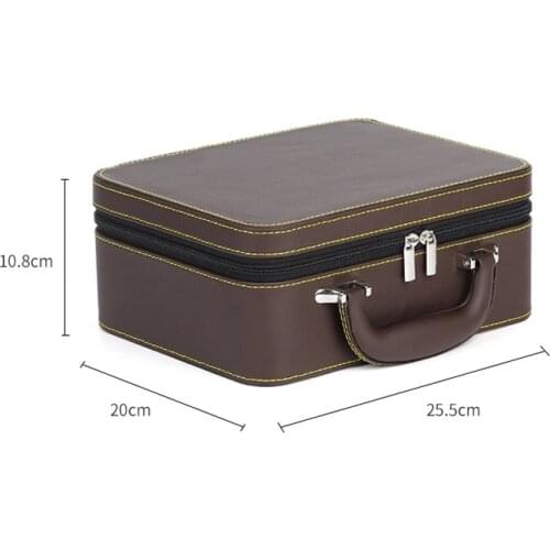 High Level Double-layer Detachable Jewelry Storage Box Large Capacity Portable Travel Jewelry Box Suitcase 3 Colors Available