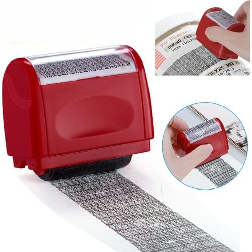 Identity Theft Protection Roller Stamp Guard Your ID Privacy Stamp Roller Security Confidential Data Plastic for Office Document