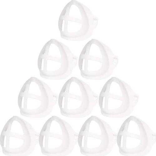 1/5/7/10pc 3D Mouth Mask Support Breathing Assist Help Mask Inner Cushion Bracket Face Mask Holder With 4pc Adjustment Buckle