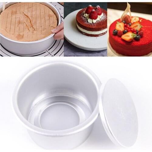 1pc Aluminum Alloy Die Round 2 Inch Cake Mold Cake Tool Baking Tool Baking Mould Pan Pattern Bakeware Tool Cozinha