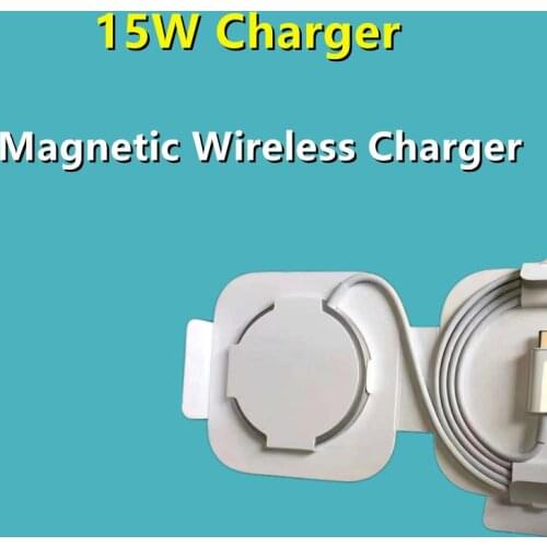 10pcs/lot Magnetic Wireless Charger For Phone 12 Pro Max 15W Fast Charger For 12 mini 11 XS USB Type C Magnet Wireless Charger