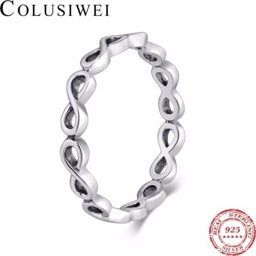 2018 New Fashion 925 Silver Infinite Love Rings Compatible With Original WOS Ring S925 Jewelry Luxury Gift