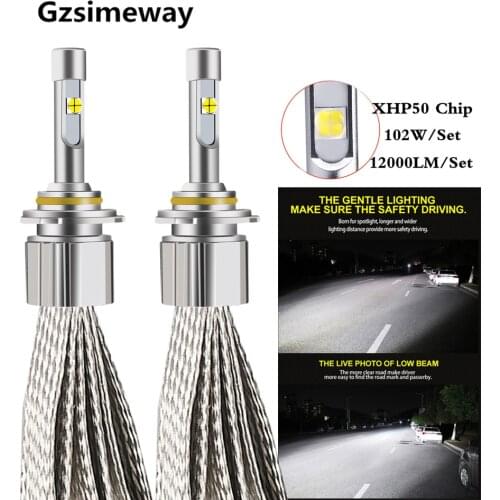 2x D1S D2S/R D3S D4S D2H xhp-50 Chip Car LED Headlight Bulb H1 H3 H4 H7 H11 H13 Auto Conversion Kit Truck Fog lamp 9004 9007 led