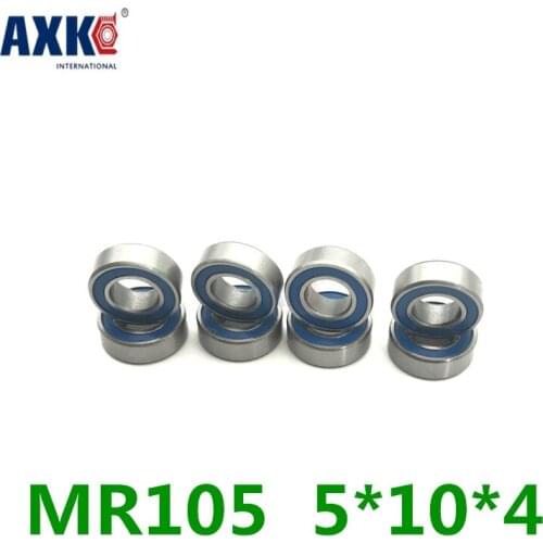 50pcs/lot Mr105-2rs Miniature Ball Bearings Rubber Sealed Ball Bearing 5x10x4 Mm