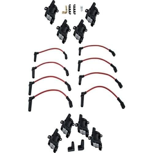 8-10457-730-0 Ignition Coils & Plug Pack For Chevy Silverado for GMC LS1 LS3 4.8 5.3L D585 UF262