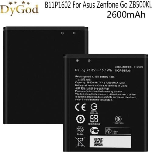 2600mAh For Asus Zenfone Go ZB500KL X00AD X00ADA X00ADC Battery B11P1602 Batterij Mobile Phone High Quality Replacement Batteria