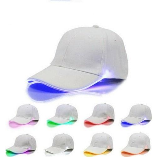 Baseball Hat Hot Fashion Unisex Solid Color LED Luminous Baseball Hat Glow Club Party Cap Adjustable Women Men baseball cap hat