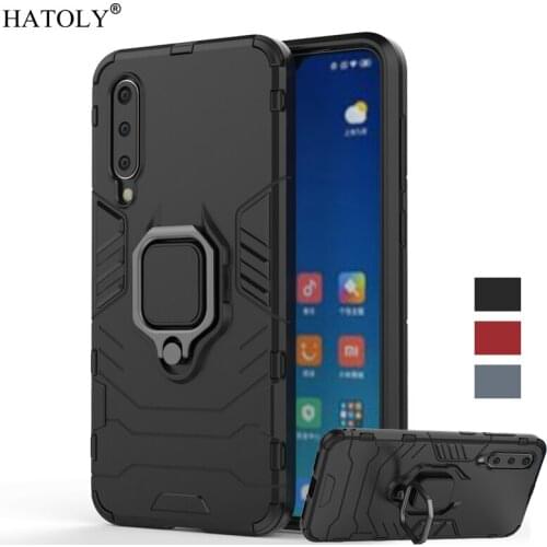 For Xiaomi Mi 9 SE Case Shockproof Bumper Magnetic Ring Holder Silicone Armor Back Cover Mi 9 SE Phone Case For Xiaomi Mi 9 SE