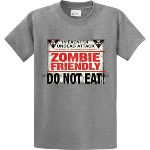 Zombie Friendly Printed Tee Shirts in Mens Big and Tall and Regular Sizes