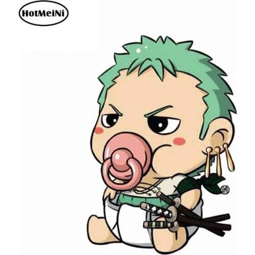 HotMeiNi 13cm x 8.9cm for Cartoon Luffy Sauron Baby Edition Funny Car Stickers RV VAN 3D Fine Decal Windshield Bumper Windows