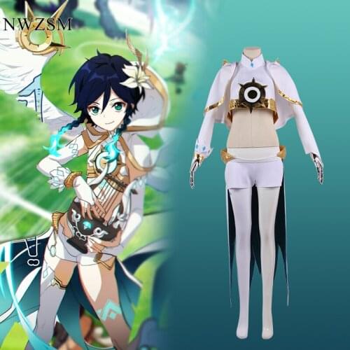 Game Genshin Impact Barbatos cos performance costume Halloween carnival party Cosplay full set of costume accessories men