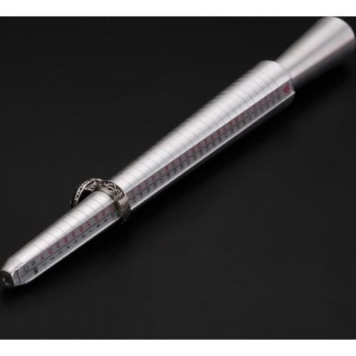 Ring measurement tool Metal Ring Sizer Guage Mandrel Finger Sizing Measure Stick Standard Tool Set Hot