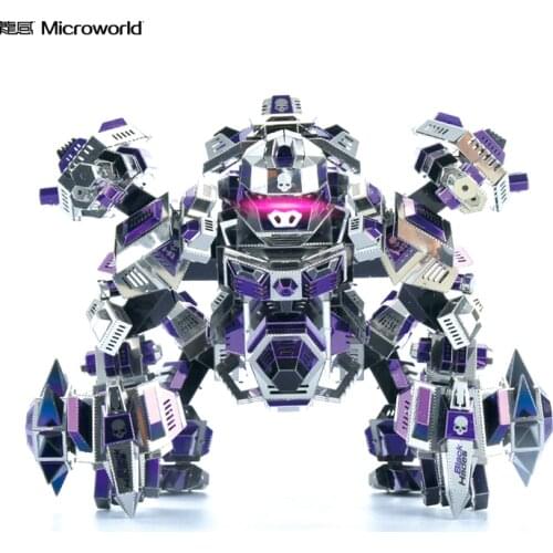 2019 Microworld The Dark Stones model DIY laser cutting Jigsaw puzzle Animal Robot model 3D metal Puzzle Toys for adult Gift