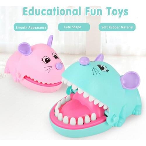 Cartoon Mouse Mouth Bite Finger Game Funny Toy Gift Parent-child Interactive Tooth Extraction Toy Table Game For Kids Gift