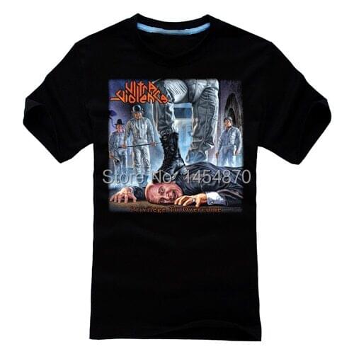 VIO-LENCE Rock Band 3D Brand men shirt High Quality items fitness Hardrock heavy Metal 100%Cotton