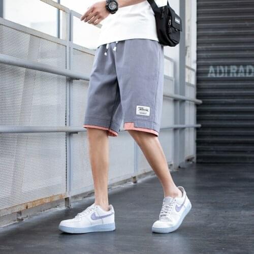 Shorts Men Pants 2021 Mens New Pure Cotton Trend Summer Casual Wear 5 Sports Big Shorts Beach Pants