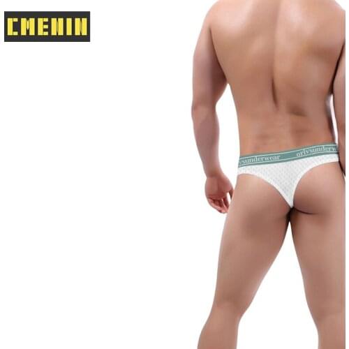 CMENIN New Cotton Underpants Gay Men Sexy Mans Underwear Thong Men Jockstrap Breathable Mens Thongs And G strings Top OR6105