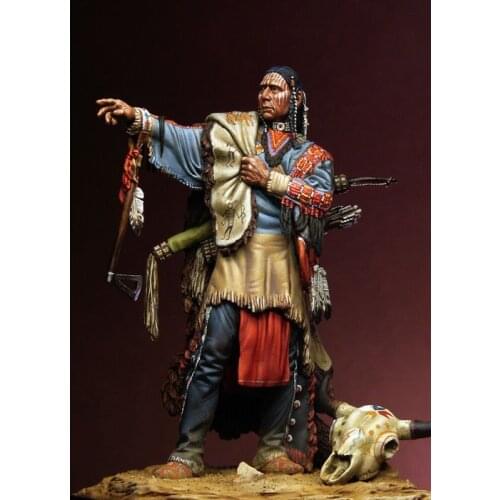 1/24 Resin Model Building Kit Figure Sioux Leader