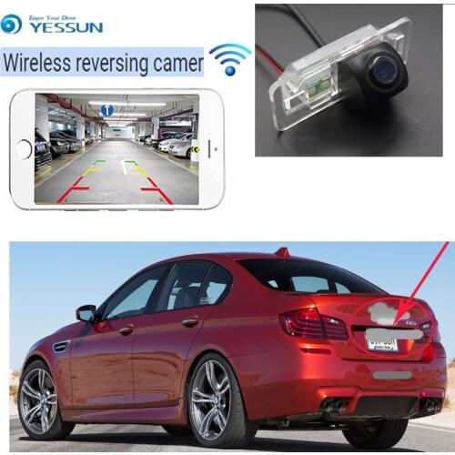 New Arrival! wireless connection car reversing HD camera for BMW 5 M5 E39 E60 E61 X5 E53 E70 X6 E7 Car wireless backup camera