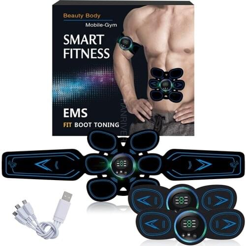 New smart waist belt household slackers abdominal belt men and women abdominal trainer EMS waist fat rejection