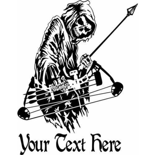 Hunt Sticker Car Hunting Shoot Bow Skull Hunter Shop Posters Vinyl Wall Decals Decor Chase Mural Sticker