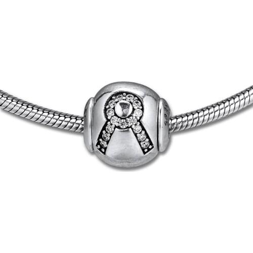 Fits for Pandora Essence Bracelets Taurus Charms With Clear Cubic Zirconia 100% 925 Sterling Silver Beads Free Shipping