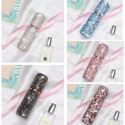 Portable Storage Box Perfume Bottle Cute Bling Spray Bottle For Cleaning Travel Essential Oils