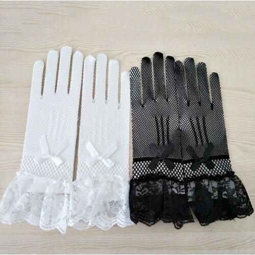 Multi-color Women Summer Lace Gloves Ladies Outdoor Anti UV Sun Mittens