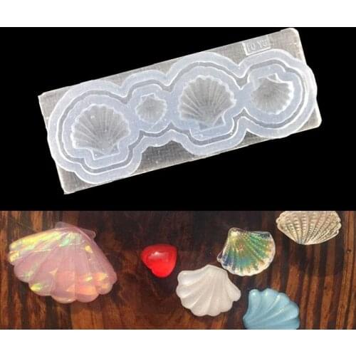Shell Shape Silicone Mold Earrings Bracelet Hair Ring Clay ,Fondant Cake Decorating Tools ,UV Epoxy Handcraft Accessories H229